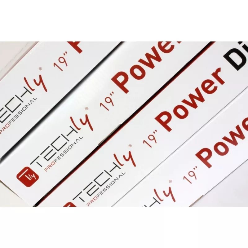 Techly Rack 19 inch PDU 12 VDE outputs with C20 plug and Switch