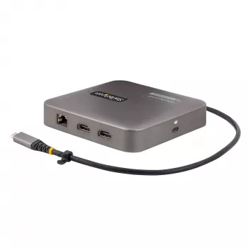 StarTech.com USB C Docking Station, Dual 4K 60Hz HDMI compatible with Macbook Pro (M1/M2/M3/M4) and Windows, USB-A/USB-C 10Gbps Hub, 100W Power Delivery, GbE, SD, 22in/56cm Cable