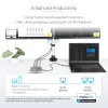 StarTech.com USB C Docking Station, Dual 4K 60Hz HDMI compatible with Macbook Pro (M1/M2/M3/M4) and Windows, USB-A/USB-C 10Gbps Hub, 100W Power Delivery, GbE, SD, 22in/56cm Cable