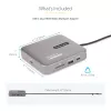 StarTech.com USB C Docking Station, Dual 4K 60Hz HDMI compatible with Macbook Pro (M1/M2/M3/M4) and Windows, USB-A/USB-C 10Gbps Hub, 100W Power Delivery, GbE, SD, 22in/56cm Cable