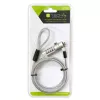 Techly Combination Notebook Security Padlock for Nano Slot, 1.8 m, Combination lock, Metal, Steel, Silver