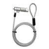 Techly Combination Notebook Security Padlock for Nano Slot, 1.8 m, Combination lock, Metal, Steel, Silver