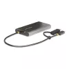 StarTech.com USB-C to Dual-HDMI Adapter - USB-C or A to 2x HDMI - 4K 60Hz - 100W Power Delivery Pass-Through - 1ft (30cm) Built-in Cable - USB to HDMI Multi-Monitor Converter for Laptop - TAA