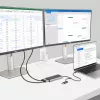 StarTech.com USB-C to Dual-HDMI Adapter - USB-C or A to 2x HDMI - 4K 60Hz - 100W Power Delivery Pass-Through - 1ft (30cm) Built-in Cable - USB to HDMI Multi-Monitor Converter for Laptop - TAA