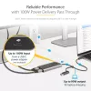StarTech.com USB-C to Dual-HDMI Adapter - USB-C or A to 2x HDMI - 4K 60Hz - 100W Power Delivery Pass-Through - 1ft (30cm) Built-in Cable - USB to HDMI Multi-Monitor Converter for Laptop - TAA