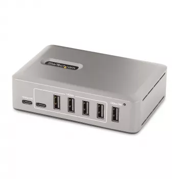 StarTech.com 10-Port USB-C Hub - 8x USB-A/2x USB-C - Self-Powered w/65W Power Supply - USB 3.1 10Gbps - Desktop/Laptop USB Hub w/USB-IF Certified 3ft Locking Cable, USB C Hub