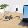 StarTech.com USB C Multiport Adapter 4K 60Hz HDMI Video, 3 Pt 5Gbps USB-A Hub, 100W USB Power Delivery Pass-Through/GbE/SD/MicroSD, 12 inch/30cm Cable, Travel Laptop Docking Station