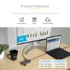 StarTech.com USB C Multiport Adapter 4K 60Hz HDMI Video, 3 Pt 5Gbps USB-A Hub, 100W USB Power Delivery Pass-Through/GbE/SD/MicroSD, 12 inch/30cm Cable, Travel Laptop Docking Station
