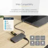 StarTech.com USB C Multiport Adapter 4K 60Hz HDMI Video, 3 Pt 5Gbps USB-A Hub, 100W USB Power Delivery Pass-Through/GbE/SD/MicroSD, 12 inch/30cm Cable, Travel Laptop Docking Station