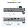 StarTech.com USB-C Triple Monitor Docking Station - HDMI/DP Triple 4k USB-C Dock - 5x USB Hub - GbE - 100W PD - Universal Multi Monitor Docking Station - Thunderbolt 3/4 Compatible