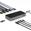 StarTech.com USB-C Triple Monitor Docking Station - HDMI/DP Triple 4k USB-C Dock - 5x USB Hub - GbE - 100W PD - Universal Multi Monitor Docking Station - Thunderbolt 3/4 Compatible