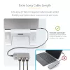 StarTech.com USB-C Triple Monitor Multiport Adapter, Dual 4K 60Hz + 4K 30Hz HDMI & DisplayPort, 3-Port USB 10Gbps Hub, 100W PD Pass-Through, GbE, Travel Dock, Windows & ChromeOS