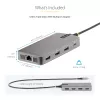 StarTech.com USB-C Triple Monitor Multiport Adapter, Dual 4K 60Hz + 4K 30Hz HDMI & DisplayPort, 3-Port USB 10Gbps Hub, 100W PD Pass-Through, GbE, Travel Dock, Windows & ChromeOS
