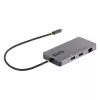 StarTech.com USB C Multiport Adapter, Dual HDMI Video, 4K 60Hz, 2Pt 5Gbps USB-A Hub, 100W Power Delivery Pass-Through/GbE/SD/MicroSD, 12 inch/30cm Cable, Travel Dock, Laptop Docking Station