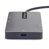 StarTech.com USB C Multiport Adapter, Dual HDMI Video, 4K 60Hz, 2Pt 5Gbps USB-A Hub, 100W Power Delivery Pass-Through/GbE/SD/MicroSD, 12 inch/30cm Cable, Travel Dock, Laptop Docking Station