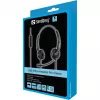 Sandberg USB Office Headset Pro Stereo, Wired, Office/Call center, 20 - 20000 Hz, 115 g, Headset, Black