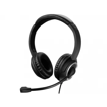 Sandberg MiniJack Chat Headset, Wired, Calls/Music, 20 - 20000 Hz, 180 g, Headset, Black