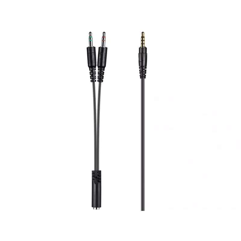 Sandberg MiniJack Chat Headset, Wired, Calls/Music, 20 - 20000 Hz, 180 g, Headset, Black