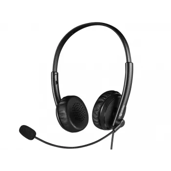Sandberg 2in1 Office Headset Jack+USB, Wired, Office/Call center, 20 - 20000 Hz, 110 g, Headphones, Black