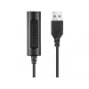 Sandberg 2in1 Office Headset Jack+USB, Wired, Office/Call center, 20 - 20000 Hz, 110 g, Headphones, Black