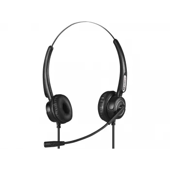 Sandberg USB+RJ9/11 Headset Pro Stereo, Wired, Office/Call center, 20 - 7000 Hz, Headset, Black