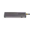 StarTech.com USB C Multiport Adapter, 4K 60Hz HDMI Video, 3 Port 5Gbps USB Hub, 100W Power Delivery Pass-Through, GbE, 12 inch/30cm Cable, Mini Travel Dock, Laptop Docking Station