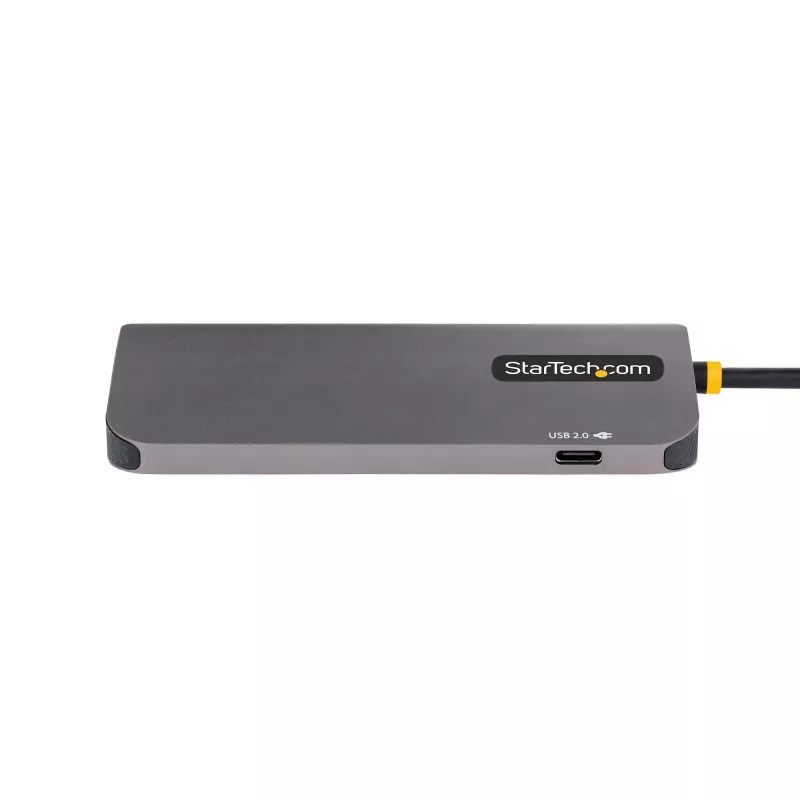 StarTech.com USB C Multiport Adapter, 4K 60Hz HDMI Video, 3 Port 5Gbps USB Hub, 100W Power Delivery Pass-Through, GbE, 12 inch/30cm Cable, Mini Travel Dock, Laptop Docking Station