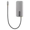 StarTech.com USB C Multiport Adapter, 4K 60Hz HDMI Video, 3 Port 5Gbps USB Hub, 100W Power Delivery Pass-Through, GbE, 12 inch/30cm Cable, Mini Travel Dock, Laptop Docking Station