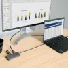 StarTech.com USB C Multiport Adapter, 4K 60Hz HDMI Video, 3 Port 5Gbps USB Hub, 100W Power Delivery Pass-Through, GbE, 12 inch/30cm Cable, Mini Travel Dock, Laptop Docking Station