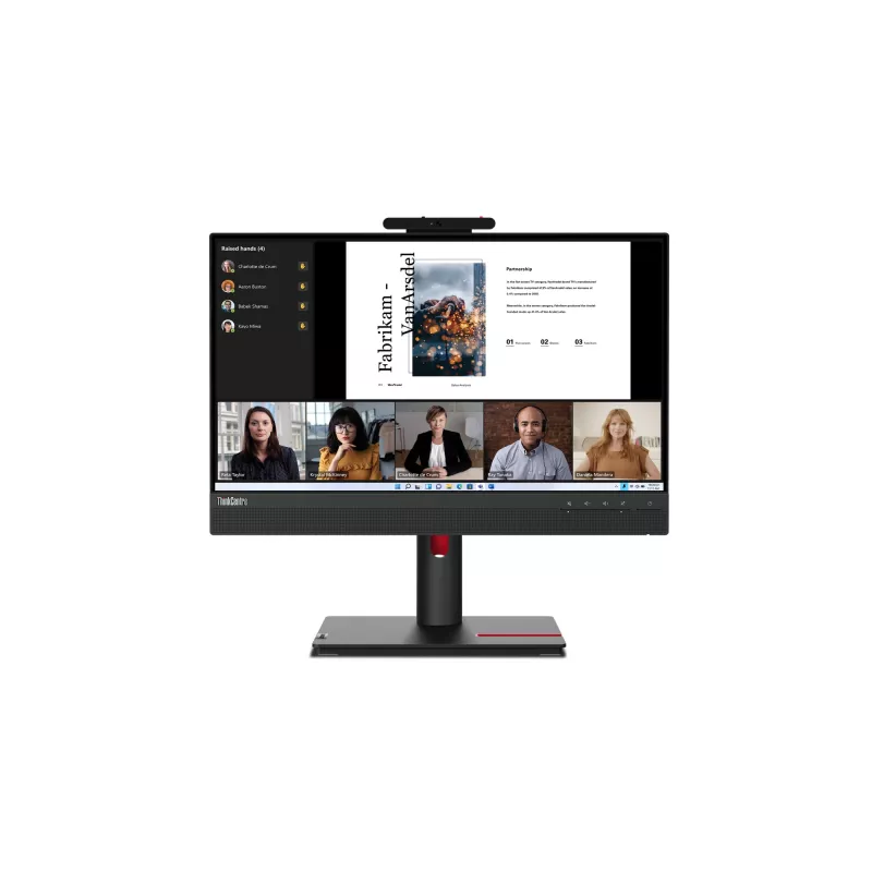 Lenovo ThinkCentre TIO-22 Gen5 Monitor, 54.6 cm (21.5 inch), 1920 x 1080 pixels, Full HD, LED, 6 ms, Black