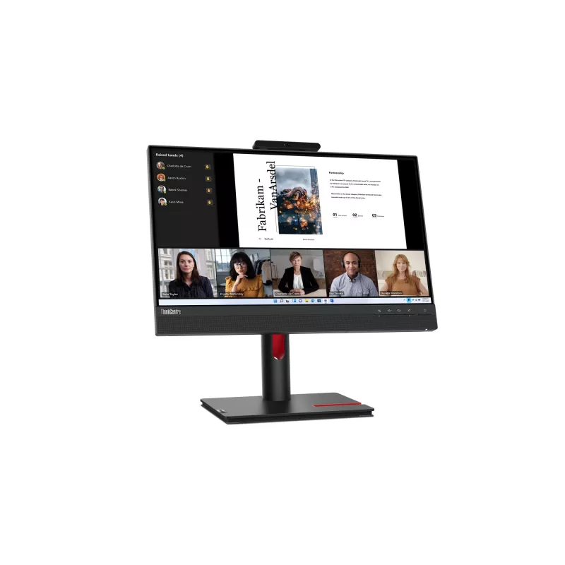 Lenovo ThinkCentre TIO-22 Gen5 Monitor, 54.6 cm (21.5 inch), 1920 x 1080 pixels, Full HD, LED, 6 ms, Black