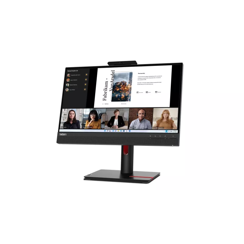 Lenovo ThinkCentre TIO-22 Gen5 Monitor, 54.6 cm (21.5 inch), 1920 x 1080 pixels, Full HD, LED, 6 ms, Black