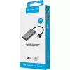 Sandberg USB 3.0 Pocket Hub 4 ports, USB 3.2 Gen 1 (3.1 Gen 1) Type-A, USB 3.2 Gen 1 (3.1 Gen 1) Type-A, 5000 Mbit/s, White, Aluminium, RoHS