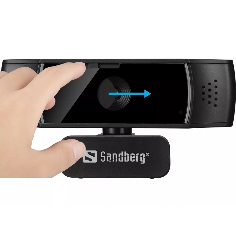 Sandberg USB Webcam Autofocus DualMic, 2.07 MP, 1920 x 1080 pixels, Full HD, 30 fps, 70°, 70°