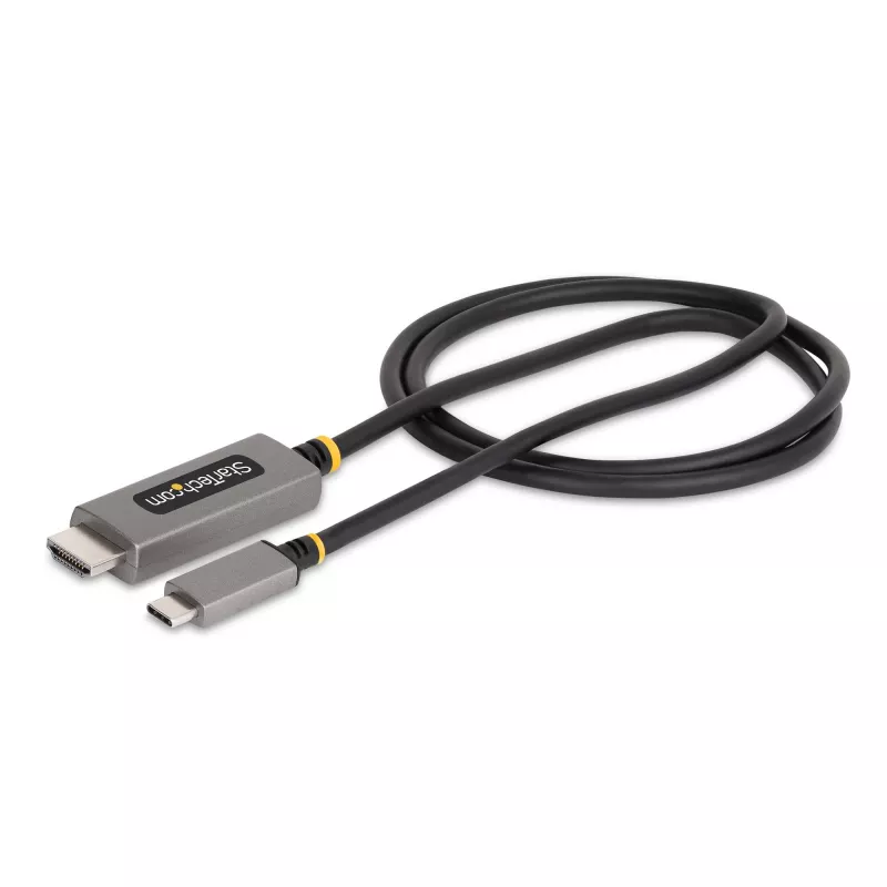 StarTech.com 3ft (1m) USB-C to HDMI Adapter Cable, 8K 60Hz, 4K 144Hz, HDR10, USB Type-C to HDMI 2.1 Video Converter Cable, USB-C DP Alt Mode/USB4/Thunderbolt 3/4 Compatible - USB-C Laptop to HDMI Monitor