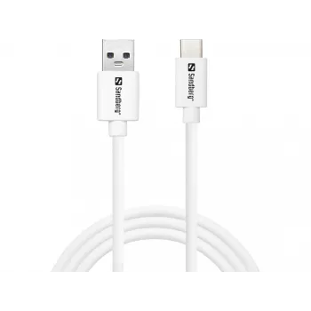 Sandberg USB-C 3.1 USB-A 3.0 1M, 1 m, USB A, USB C, USB 3.2 Gen 1 (3.1 Gen 1), Male/Male, White