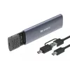 Sandberg USB 3.2 Case for M.2+NVMe SSD, SSD enclosure, M.2, M.2, 10 Gbit/s, USB connectivity, Black