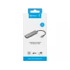 Sandberg USB-C to 4 x USB-C Hub, USB 3.2 Gen 1 (3.1 Gen 1) Type-C, USB 3.2 Gen 1 (3.1 Gen 1) Type-C, 10000 Mbit/s, Grey, Aluminium, 0.15 m