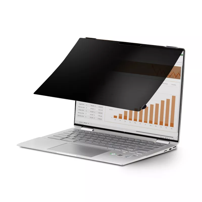 StarTech.com 14-inch 16:10 Flip-Over Privacy Screen with Touch, Anti-Glare Privacy Filter, Laptop Monitor Screen Protector with 51% Blue Light Reduction