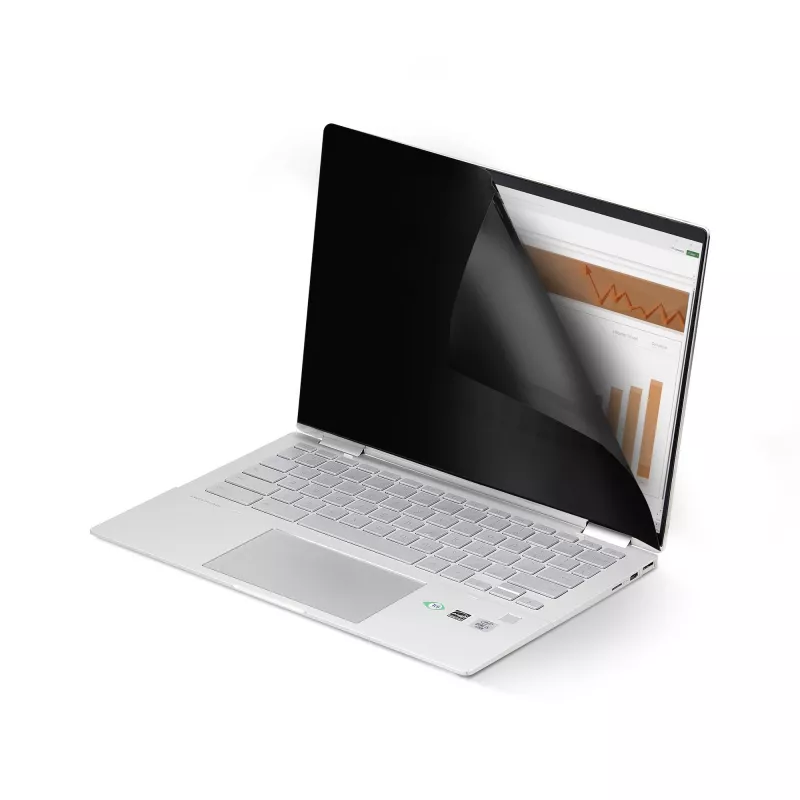 StarTech.com 14-inch 16:10 Flip-Over Privacy Screen with Touch, Anti-Glare Privacy Filter, Laptop Monitor Screen Protector with 51% Blue Light Reduction