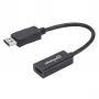 Manhattan DisplayPort 1.1 to HDMI Adapter Cable, 1080p@60Hz, Male to Female, Black, Cable 15cm, DP With Latch, Not Bi-Directional, Three Year Warranty, Equivalent to DP2HDMI