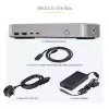 StarTech.com Dual-Monitor USB4 Docking Station, Dual 4K 120Hz or Single 8K 60Hz HDMI, 100W Laptop Charging, 2.5GbE, USB-C Multi-Monitor Dock, Driverless