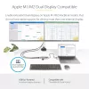 StarTech.com USB-C Multiport Adapter w/Attached USB-C to USB-A Dongle, Dual HDMI (4K30Hz/1080p60Hz), 3x USB-A 5Gbps, Mini Travel Dock, Laptop Docking Station, 1.3ft/40cm Cable