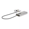 StarTech.com USB-C Multiport Adapter w/Attached USB-C to USB-A Dongle, Dual HDMI (4K30Hz/1080p60Hz), 3x USB-A 5Gbps, Mini Travel Dock, Laptop Docking Station, 1.3ft/40cm Cable