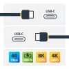 StarTech.com 1m (3.3ft) USB4 Cable, USB-IF Certified USB-C Cable, 40Gbps, 240W Power Delivery PD 3.1 EPR, 8K 60Hz, USB Type-C Data Transfer Cable/Cord, Compatible w/Thunderbolt/USB 3.2 Ports