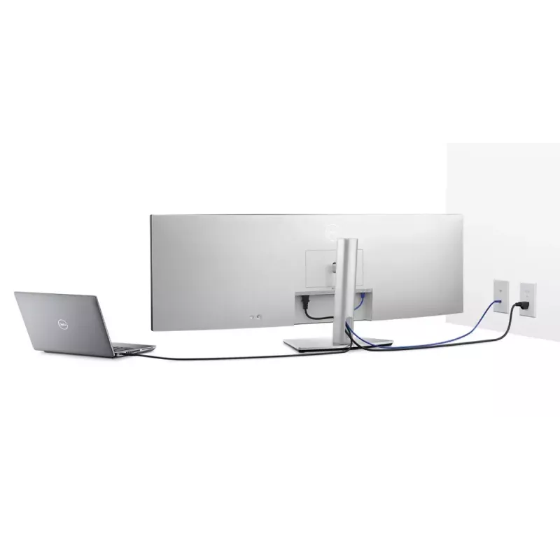 DELL UltraSharp U4924DW computer monitor 124.5 cm (49 inch) 5120 x 1440 pixels 5K Ultra HD LCD Black, Silver
