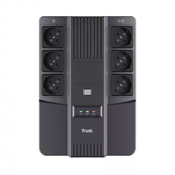 Trust Maxxon uninterruptible power supply (UPS) 0.8 kVA 6 AC outlet(s)