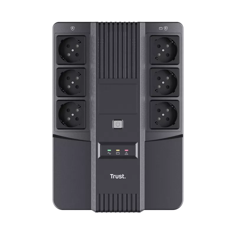 Trust Maxxon uninterruptible power supply (UPS) 0.8 kVA 6 AC outlet(s)