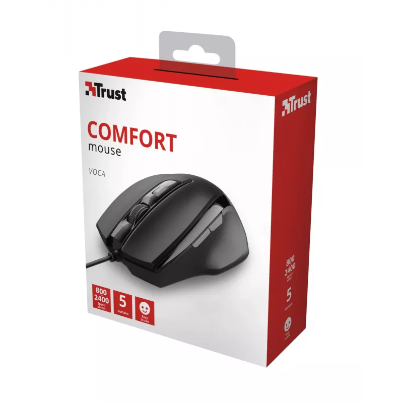 Trust Voca mouse Office Right-hand USB Type-A Optical 2400 DPI