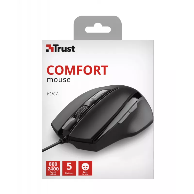 Trust Voca mouse Office Right-hand USB Type-A Optical 2400 DPI